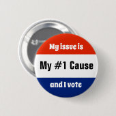 Badge Rond 5 Cm Mon problème Électorale (Devant & derrière)