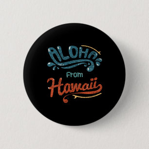 Badge Rond 5 Cm Mon T-shirt hawaïenTee de costume de Luau tropical