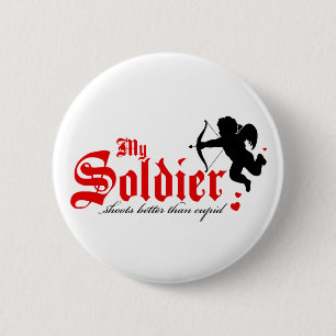 Badge Rond 5 Cm Mon Valentine Tire Mieux Que Cupide