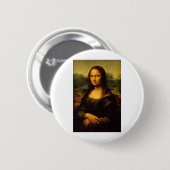 Badge Rond 5 Cm Mona Lisa (Devant & derrière)