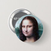 Badge Rond 5 Cm Mona Lisa par Leonardo da Vinci (Devant & derrière)