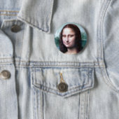Badge Rond 5 Cm Mona Lisa par Leonardo da Vinci (En situation)