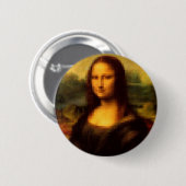 Badge Rond 5 Cm Mona Lisa pixelisée (Devant & derrière)