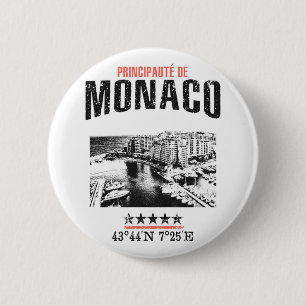 Badge Rond 5 Cm Monaco
