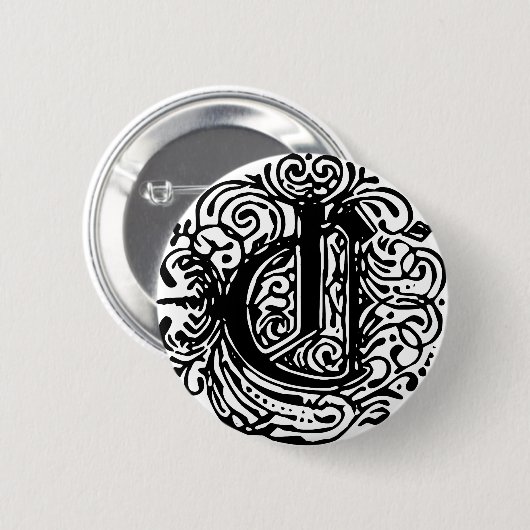 Badge Rond 5 Cm Monarchie C (Devant & derrière)