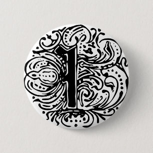 Badge Rond 5 Cm Monarchie "I"