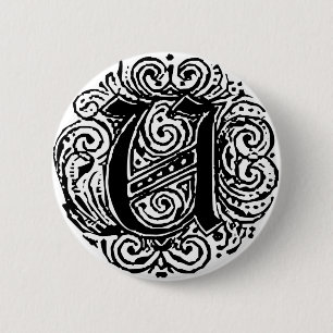 Badge Rond 5 Cm Monarchie "U"