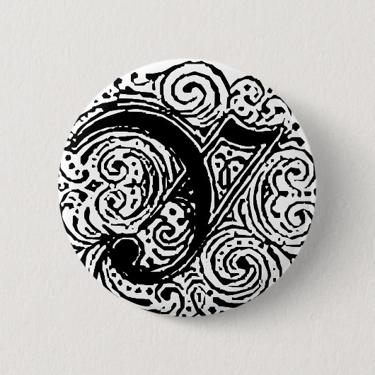 Badge Rond 5 Cm Monarchie "Y" (Devant)