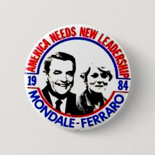 Badge Rond 5 Cm Mondale-Ferraro - bouton (Devant)