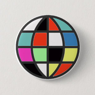 Badge Rond 5 Cm monde coloré
