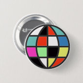 Badge Rond 5 Cm monde coloré (Devant & derrière)