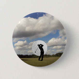 Badge Rond 5 Cm Monde de golf