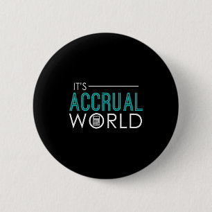 Badge Rond 5 Cm Monde de la comptabilité d'exercice drôle & compta