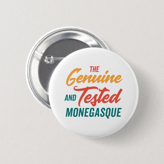 Badge Rond 5 Cm Monégasque authentique et testé (Devant & derrière)