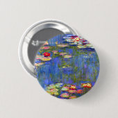Badge Rond 5 Cm Monet Water Lilies (Devant & derrière)