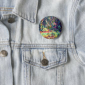 Badge Rond 5 Cm Monet Water Lily Pond (En situation)