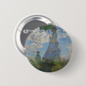 Badge Rond 5 Cm Monet's Woman with a parasol (Devant & derrière)