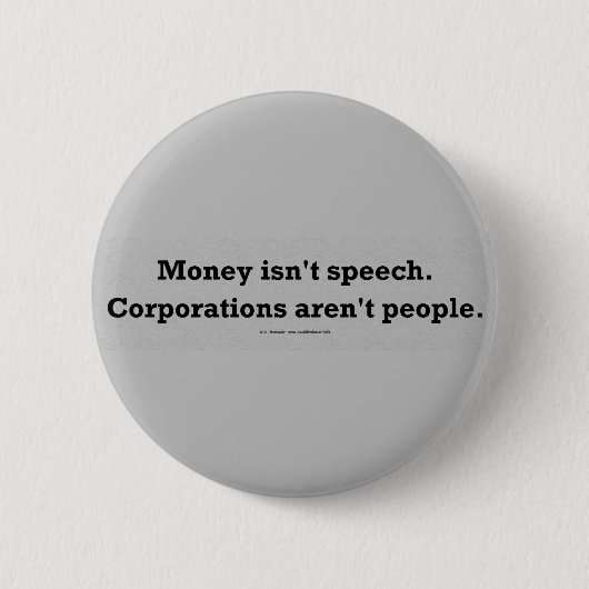 Badge Rond 5 Cm MoneySpeechCorpPerson (Devant)