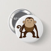 Badge Rond 5 Cm Monkey (Devant & derrière)