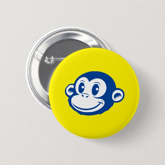 Badge Rond 5 Cm Monkey (Devant & derrière)