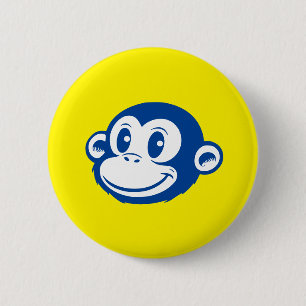 Badge Rond 5 Cm Monkey