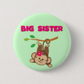 Badge Rond 5 Cm Monkey Big Sister (Devant)
