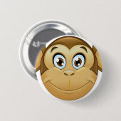 Badge Rond 5 Cm monkey emoji (Devant & derrière)
