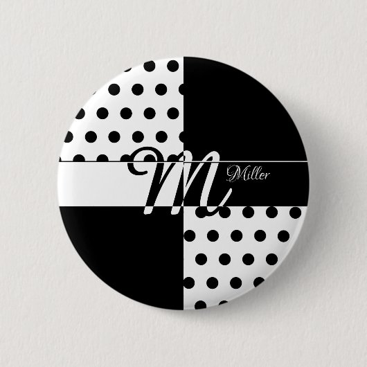 Badge Rond 5 Cm Monogram (Devant)
