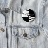 Badge Rond 5 Cm Monogram (En situation)