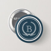 Badge Rond 5 Cm Monogram design (Devant & derrière)
