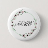 Badge Rond 5 Cm Monogramme (Devant)