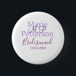 Badge Rond 5 Cm Monogramme ajouter le nom lettre demoiselles maria<br><div class="desc">belle conception</div>