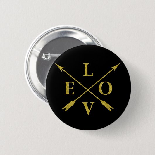 Badge Rond 5 Cm monogramme amour (Devant & derrière)