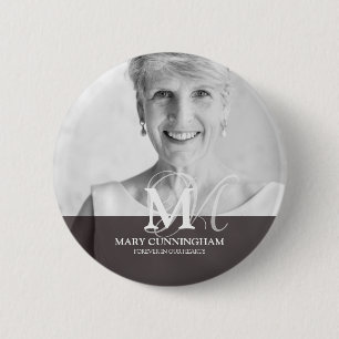 Badge Rond 5 Cm Monogramme classique