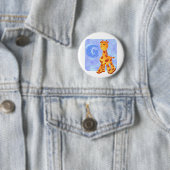 Badge Rond 5 Cm Monogramme G. de girafe (En situation)