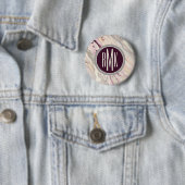Badge Rond 5 Cm Monogramme | I débordant (En situation)