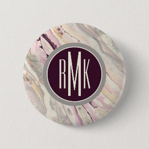 Badge Rond 5 Cm Monogramme   I débordant