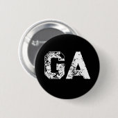 Badge Rond 5 Cm Monogramme Lettres Initiales Noir Blanc Simple (Devant & derrière)