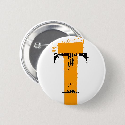 Badge Rond 5 Cm monogramme T (Devant & derrière)