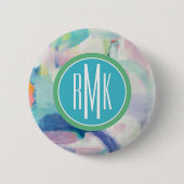 Badge Rond 5 Cm Monogramme | Trial et Airy Bright (Devant)