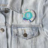 Badge Rond 5 Cm Monogramme | Trial et Airy Bright (En situation)