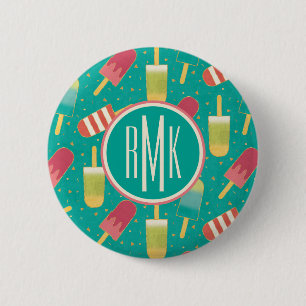 Badge Rond 5 Cm Monogramme Un peu de plaisir dans l'étape du sol