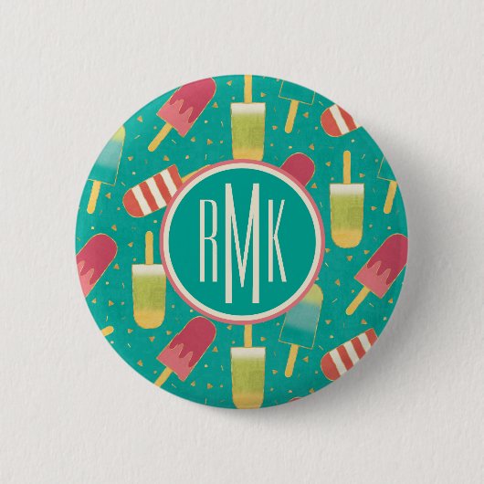 Badge Rond 5 Cm Monogramme| Un peu de plaisir dans l'étape du sole (Devant)