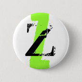 Badge Rond 5 Cm monogramme Z (Devant)