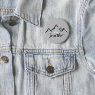 Badge Rond 5 Cm Monographie personnalisée de la chaîne de montagne