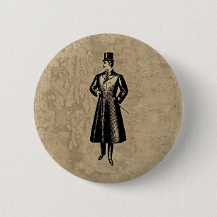 Badge Rond 5 Cm Monsieur élégant