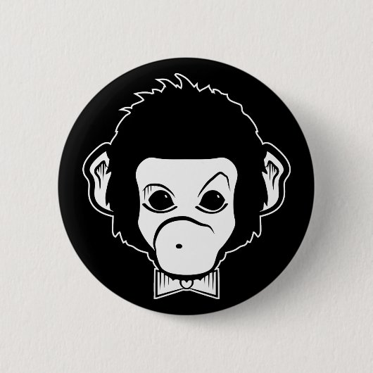 Badge Rond 5 Cm monsieur monkey (Devant)