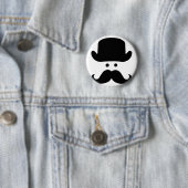Badge Rond 5 Cm Monsieur Moustache (En situation)