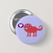 Badge Rond 5 Cm Monster mignon de l'amour (Devant & derrière)