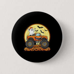 Badge Rond 5 Cm Monster Truck Cute Boo Citrouille Funny Halloween